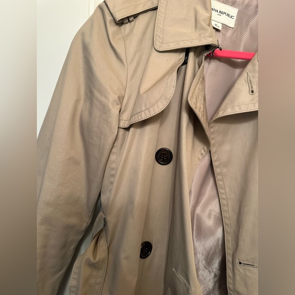 Banana republic trench coat sz xs - Picture 4 of 7